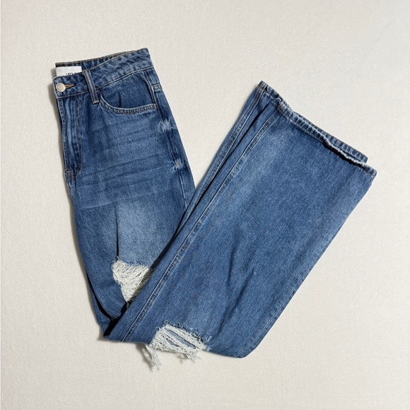 Vervet Denim - Vervet Size 27 Distressed Women's Wide Leg Jeans